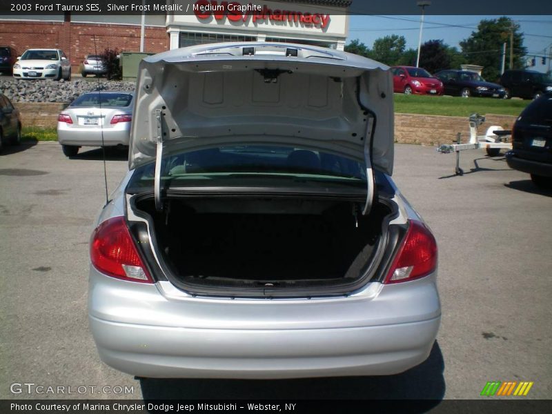 Silver Frost Metallic / Medium Graphite 2003 Ford Taurus SES