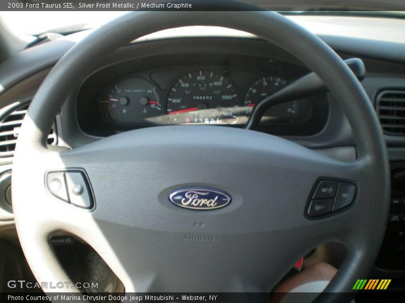 Silver Frost Metallic / Medium Graphite 2003 Ford Taurus SES