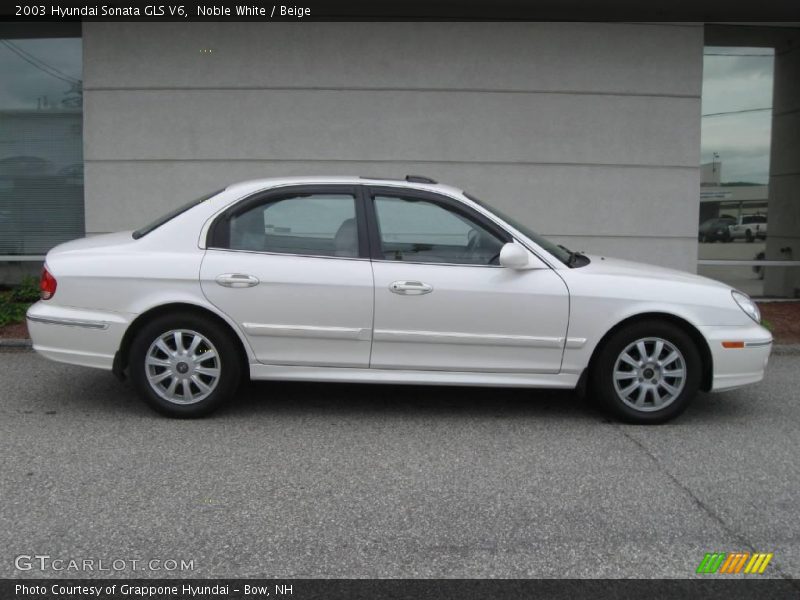 Noble White / Beige 2003 Hyundai Sonata GLS V6
