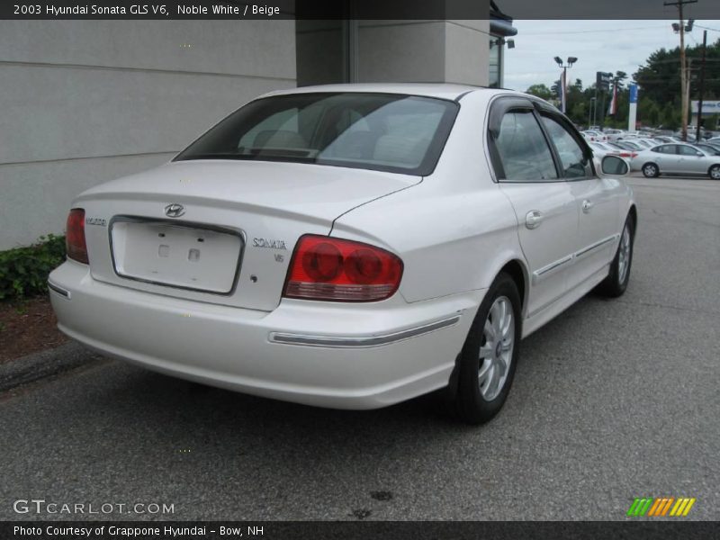 Noble White / Beige 2003 Hyundai Sonata GLS V6