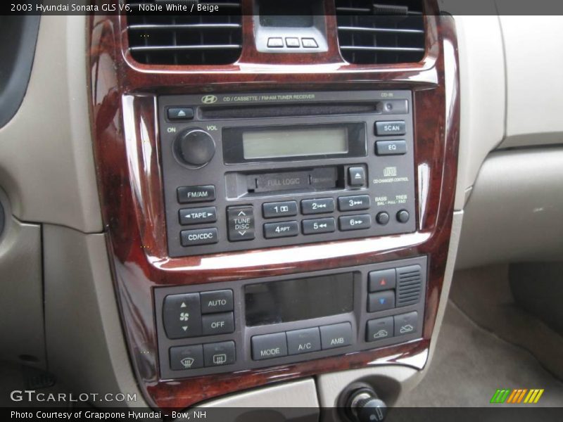 Noble White / Beige 2003 Hyundai Sonata GLS V6