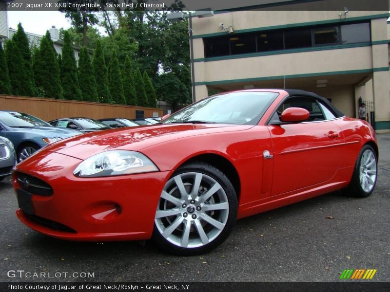 Salsa Red / Charcoal 2007 Jaguar XK XK8 Convertible