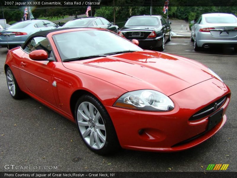 Salsa Red / Charcoal 2007 Jaguar XK XK8 Convertible