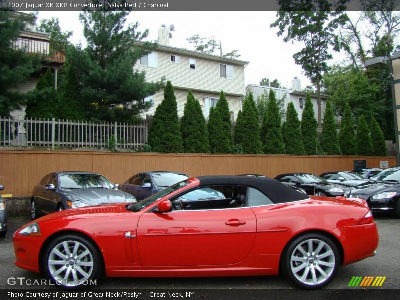 Salsa Red / Charcoal 2007 Jaguar XK XK8 Convertible