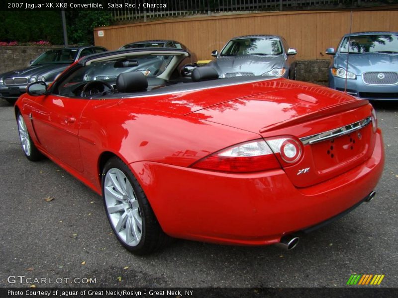 Salsa Red / Charcoal 2007 Jaguar XK XK8 Convertible