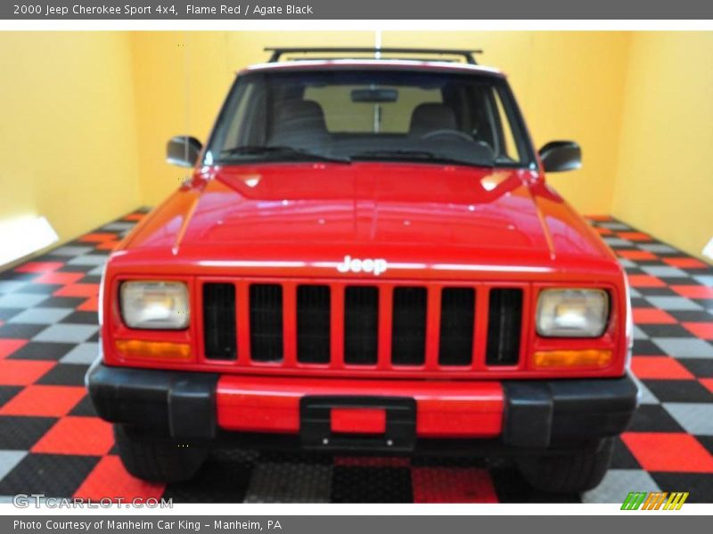 Flame Red / Agate Black 2000 Jeep Cherokee Sport 4x4