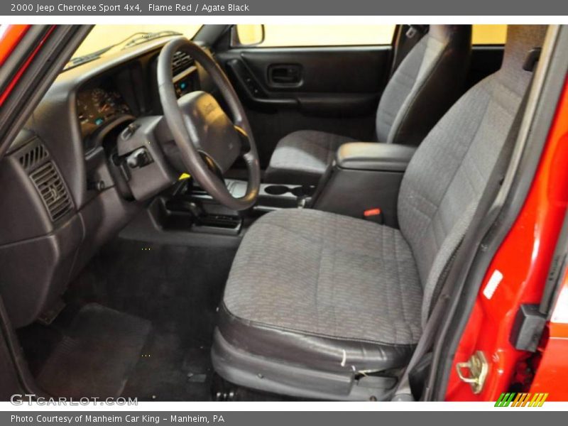 Flame Red / Agate Black 2000 Jeep Cherokee Sport 4x4