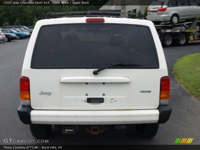 Stone White / Agate Black 2000 Jeep Cherokee Sport 4x4
