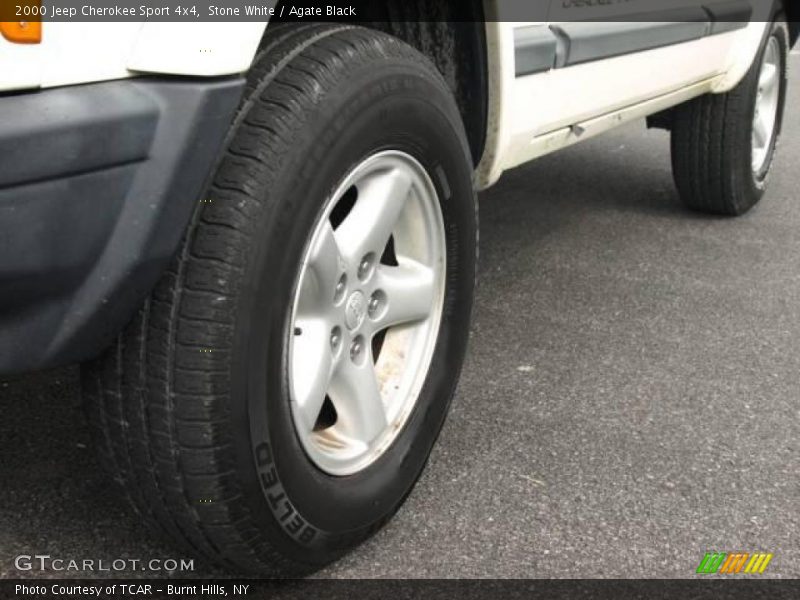 Stone White / Agate Black 2000 Jeep Cherokee Sport 4x4