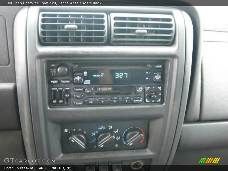 Stone White / Agate Black 2000 Jeep Cherokee Sport 4x4