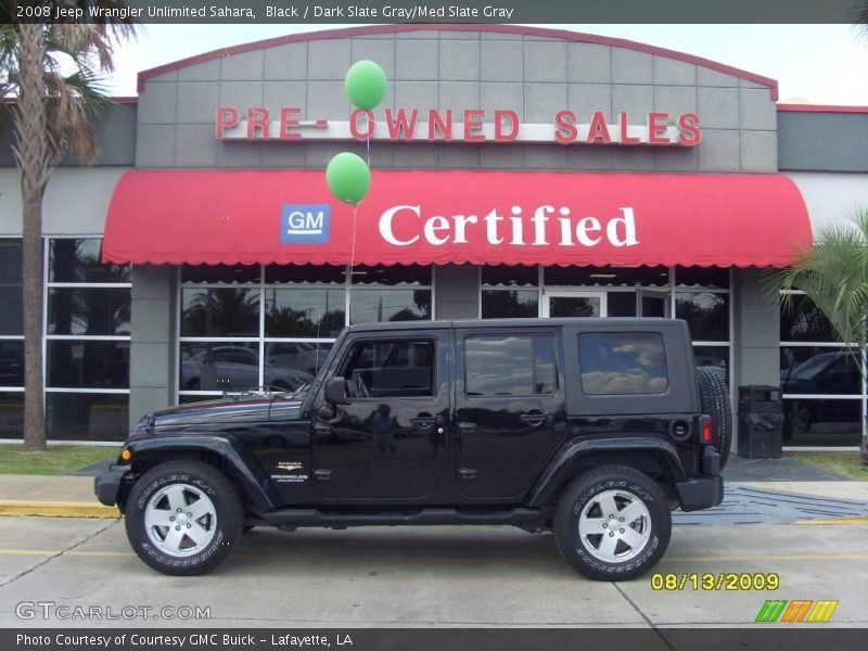 Black / Dark Slate Gray/Med Slate Gray 2008 Jeep Wrangler Unlimited Sahara