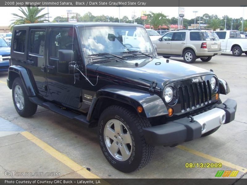 Black / Dark Slate Gray/Med Slate Gray 2008 Jeep Wrangler Unlimited Sahara