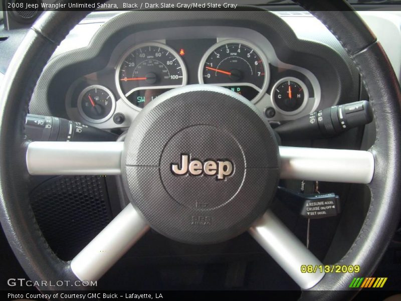 Black / Dark Slate Gray/Med Slate Gray 2008 Jeep Wrangler Unlimited Sahara