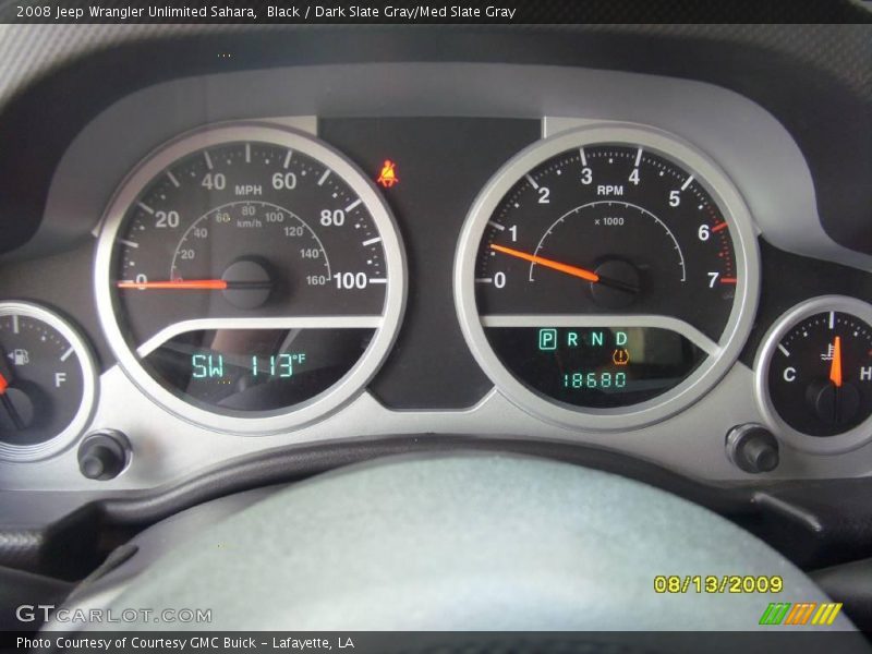 Black / Dark Slate Gray/Med Slate Gray 2008 Jeep Wrangler Unlimited Sahara