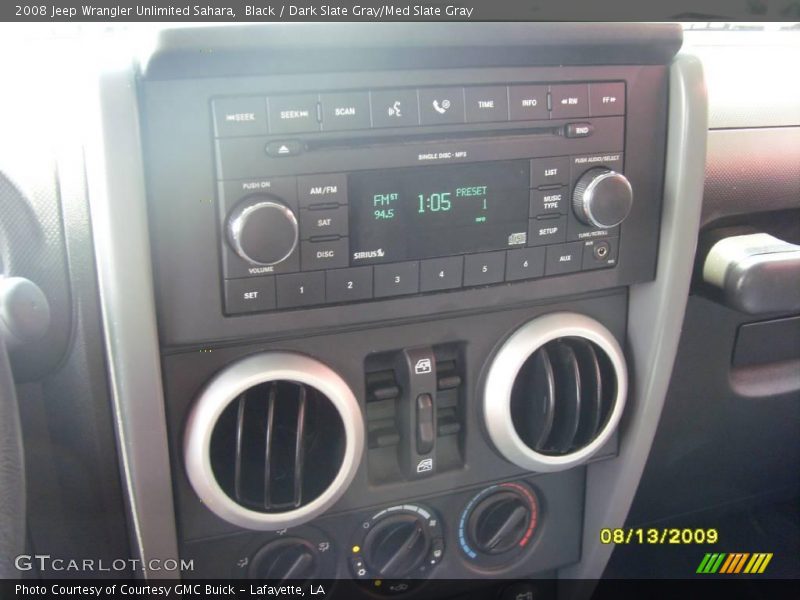 Black / Dark Slate Gray/Med Slate Gray 2008 Jeep Wrangler Unlimited Sahara