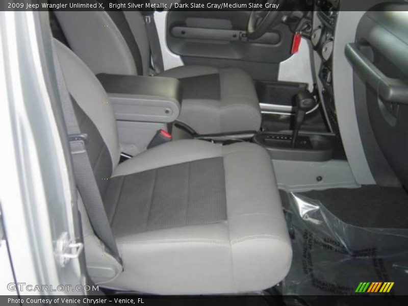 Bright Silver Metallic / Dark Slate Gray/Medium Slate Gray 2009 Jeep Wrangler Unlimited X