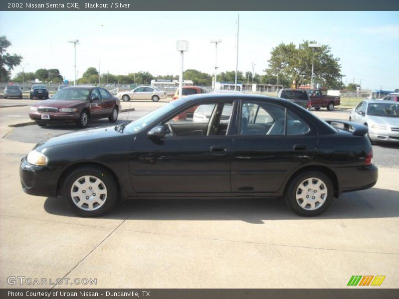 Blackout / Silver 2002 Nissan Sentra GXE