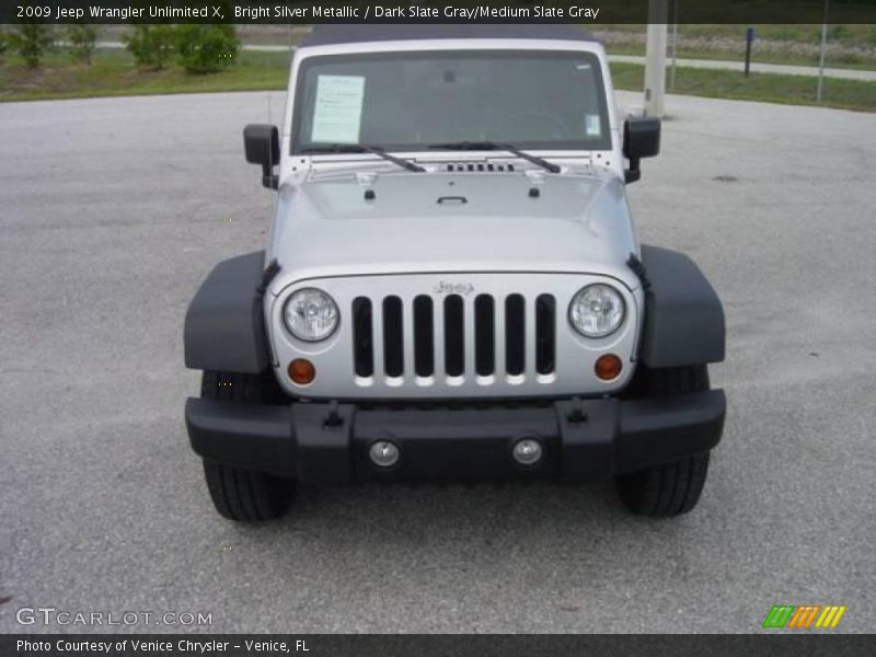 Bright Silver Metallic / Dark Slate Gray/Medium Slate Gray 2009 Jeep Wrangler Unlimited X