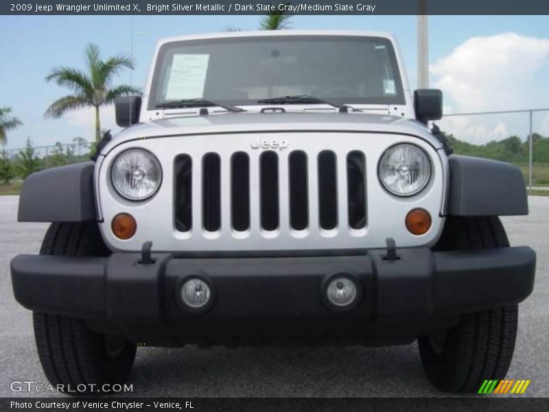 Bright Silver Metallic / Dark Slate Gray/Medium Slate Gray 2009 Jeep Wrangler Unlimited X
