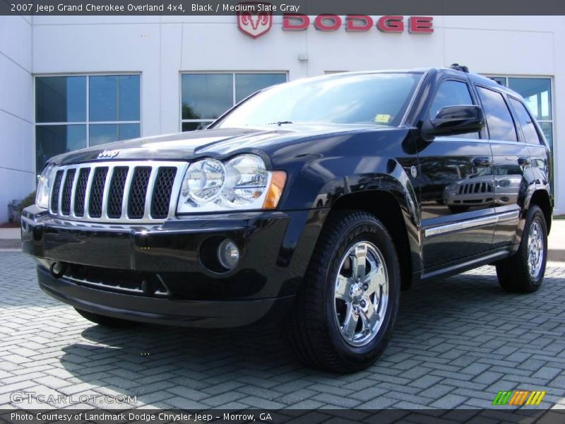 Black / Medium Slate Gray 2007 Jeep Grand Cherokee Overland 4x4