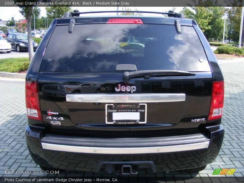 Black / Medium Slate Gray 2007 Jeep Grand Cherokee Overland 4x4