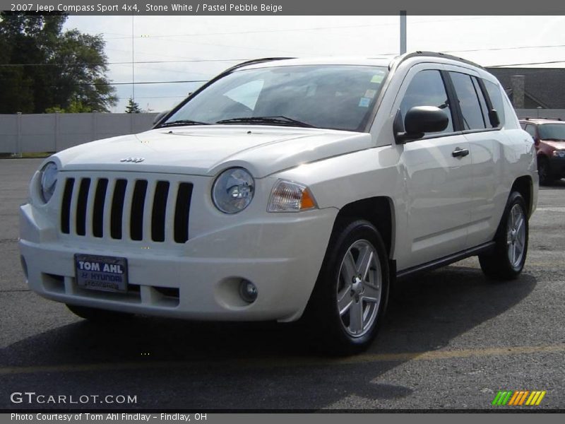 Stone White / Pastel Pebble Beige 2007 Jeep Compass Sport 4x4