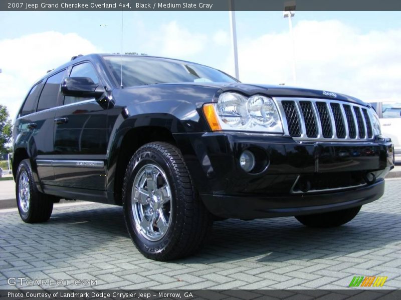 Black / Medium Slate Gray 2007 Jeep Grand Cherokee Overland 4x4