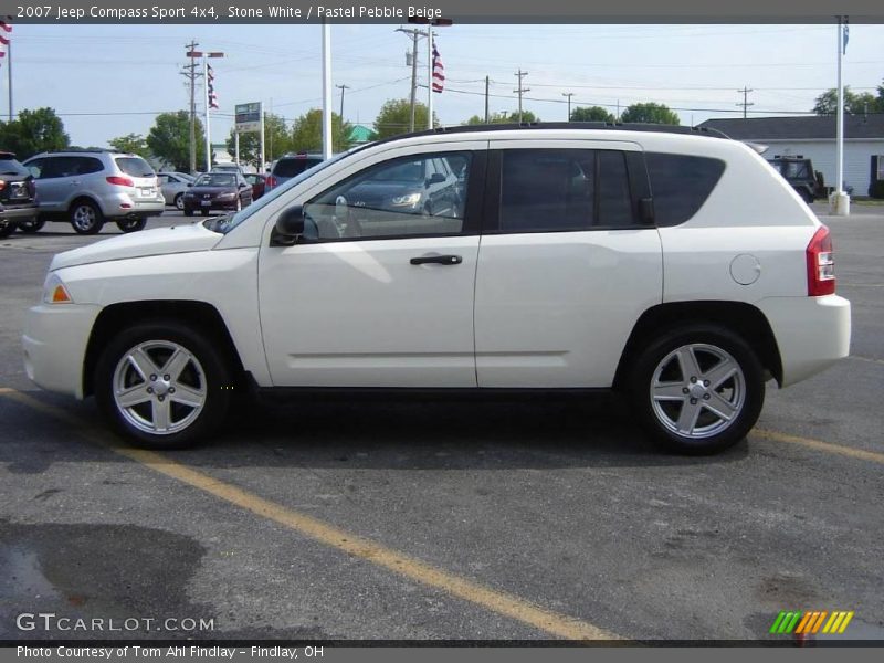 Stone White / Pastel Pebble Beige 2007 Jeep Compass Sport 4x4