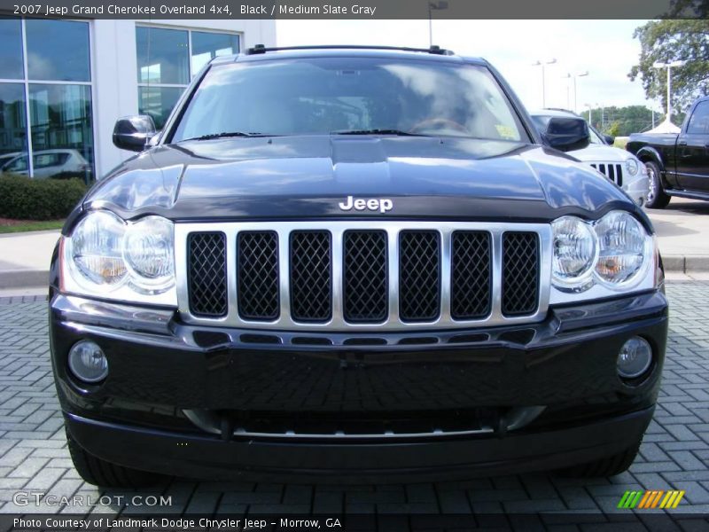 Black / Medium Slate Gray 2007 Jeep Grand Cherokee Overland 4x4