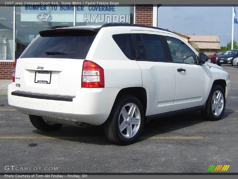Stone White / Pastel Pebble Beige 2007 Jeep Compass Sport 4x4