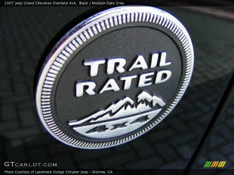 Black / Medium Slate Gray 2007 Jeep Grand Cherokee Overland 4x4
