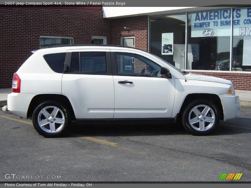 Stone White / Pastel Pebble Beige 2007 Jeep Compass Sport 4x4