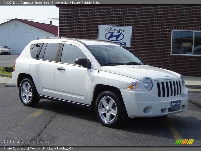 Stone White / Pastel Pebble Beige 2007 Jeep Compass Sport 4x4