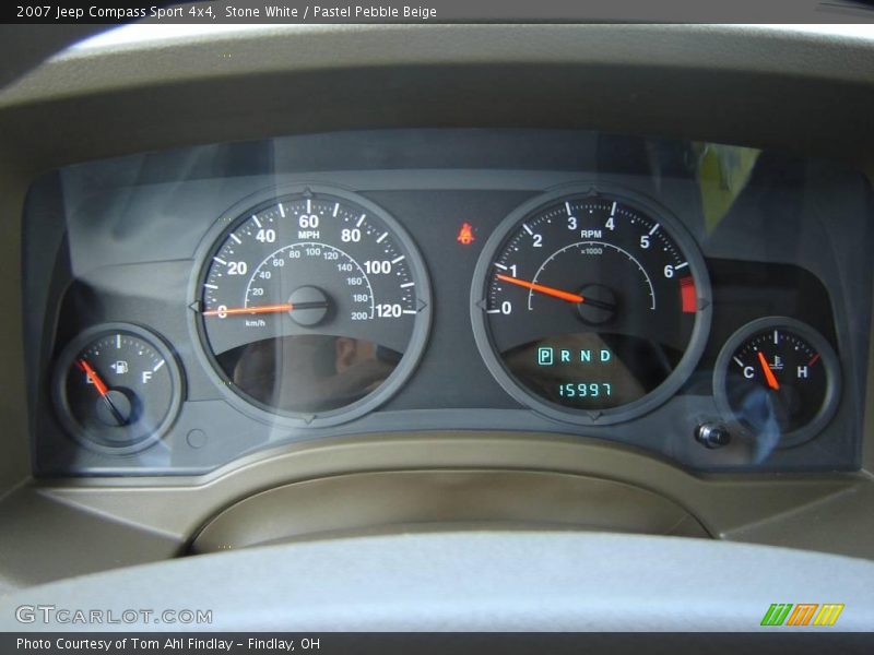 Stone White / Pastel Pebble Beige 2007 Jeep Compass Sport 4x4