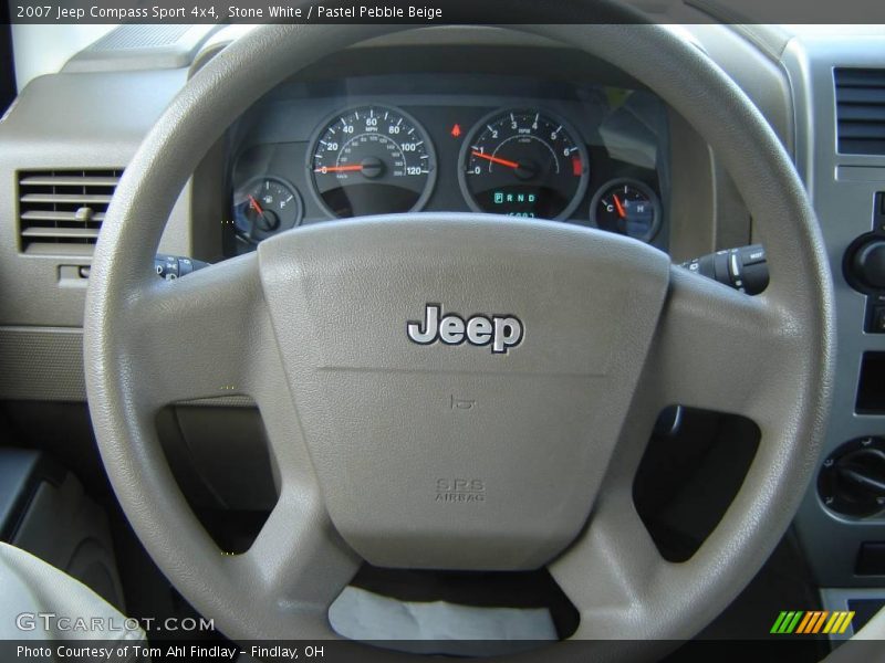 Stone White / Pastel Pebble Beige 2007 Jeep Compass Sport 4x4