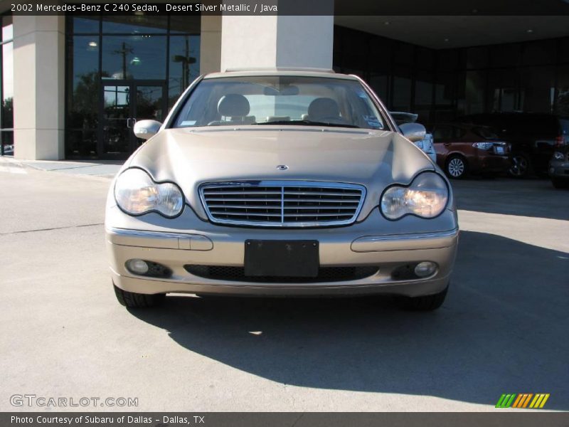 Desert Silver Metallic / Java 2002 Mercedes-Benz C 240 Sedan