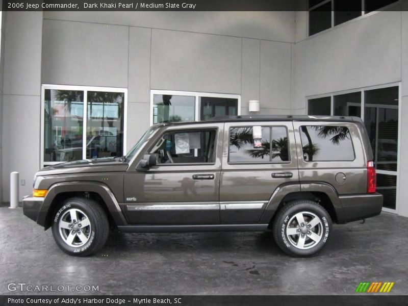 Dark Khaki Pearl / Medium Slate Gray 2006 Jeep Commander