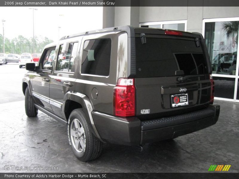 Dark Khaki Pearl / Medium Slate Gray 2006 Jeep Commander