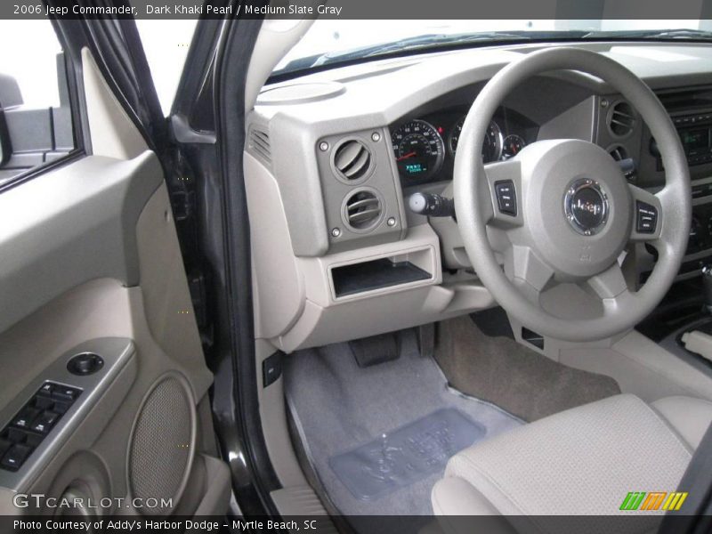 Dark Khaki Pearl / Medium Slate Gray 2006 Jeep Commander