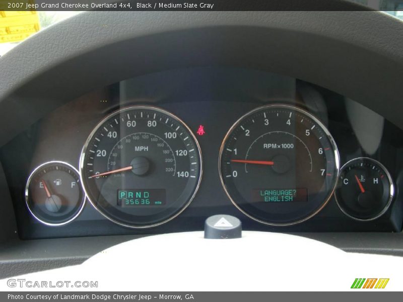 Black / Medium Slate Gray 2007 Jeep Grand Cherokee Overland 4x4