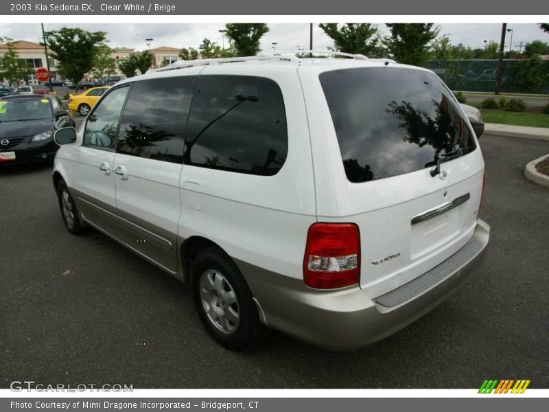 Clear White / Beige 2003 Kia Sedona EX