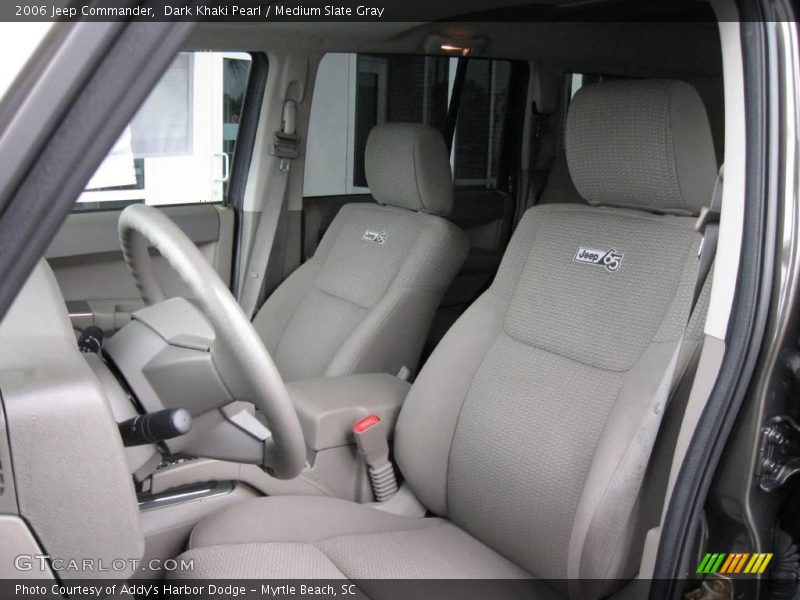 Dark Khaki Pearl / Medium Slate Gray 2006 Jeep Commander