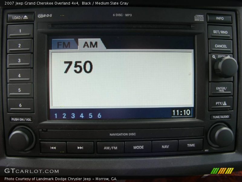 Black / Medium Slate Gray 2007 Jeep Grand Cherokee Overland 4x4