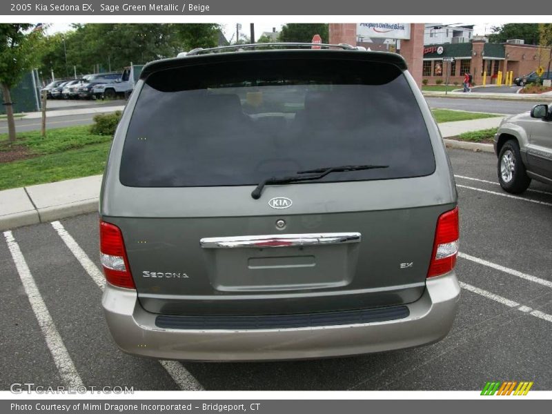 Sage Green Metallic / Beige 2005 Kia Sedona EX