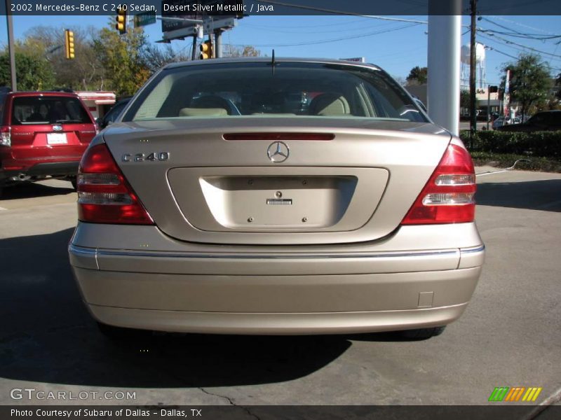 Desert Silver Metallic / Java 2002 Mercedes-Benz C 240 Sedan
