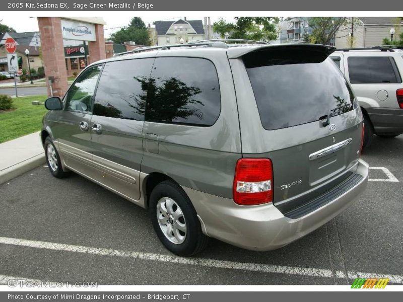 Sage Green Metallic / Beige 2005 Kia Sedona EX