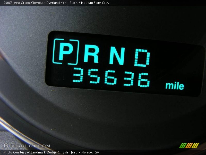 Black / Medium Slate Gray 2007 Jeep Grand Cherokee Overland 4x4