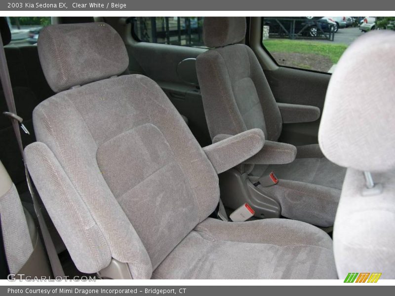 Clear White / Beige 2003 Kia Sedona EX