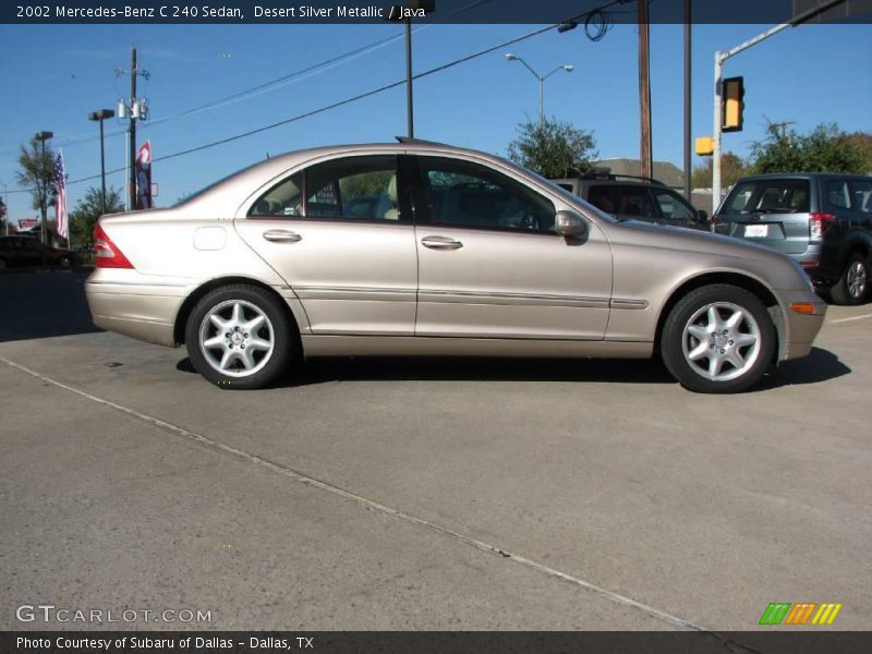 Desert Silver Metallic / Java 2002 Mercedes-Benz C 240 Sedan