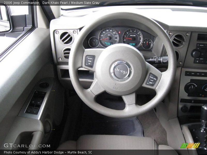 Dark Khaki Pearl / Medium Slate Gray 2006 Jeep Commander